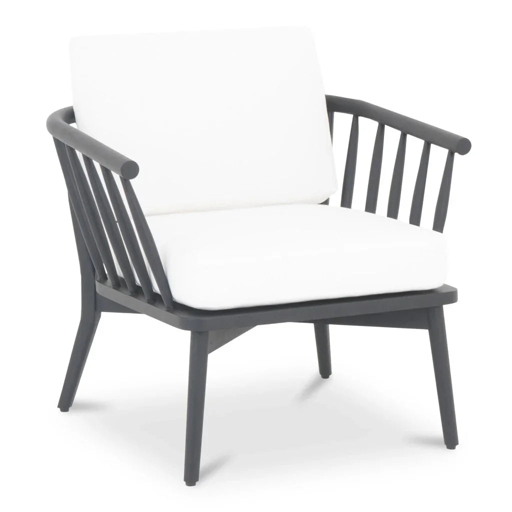 Wren Solid Teak Frame Outdoor Lounge Chair - LOOMLAN - Moe's Home - Outdoor Lounge Chairs