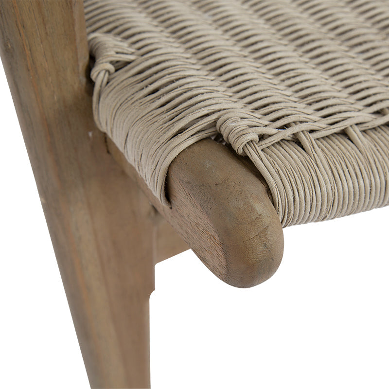 Coastal Teak Outdoor Accent Chair