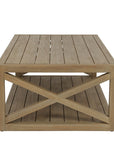 Coastal Teak Durable X Outdoor Coffee Table