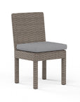 Coronado Sunbrella Armless Outdoor Dining Chair 2PC