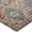 LOOMLAN Rugs Yaniqa Gray Washable Indoor-Outdoor Rug