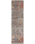 LOOMLAN Rugs Yaniqa Gray Washable Indoor-Outdoor Rug