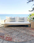 LOOMLAN Rugs Yaniqa Gray Washable Indoor-Outdoor Rug