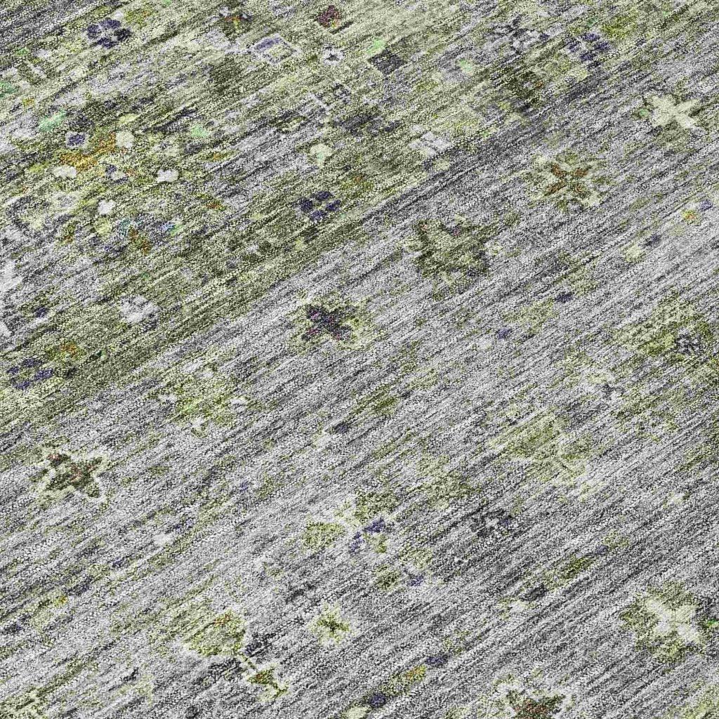 LOOMLAN Rugs Yaniqa Green Washable Indoor-Outdoor Rug