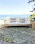 LOOMLAN Rugs Yaniqa Green Washable Indoor-Outdoor Rug