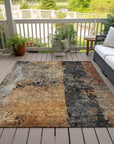 LOOMLAN Rugs Yasmineh Orange Washable Indoor-Outdoor Rug