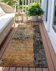 LOOMLAN Rugs Yasmineh Orange Washable Indoor-Outdoor Rug