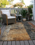 LOOMLAN Rugs Yasmineh Orange Washable Indoor-Outdoor Rug