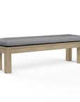 Coastal Teak Sunbrella Outdoor Dining Bench