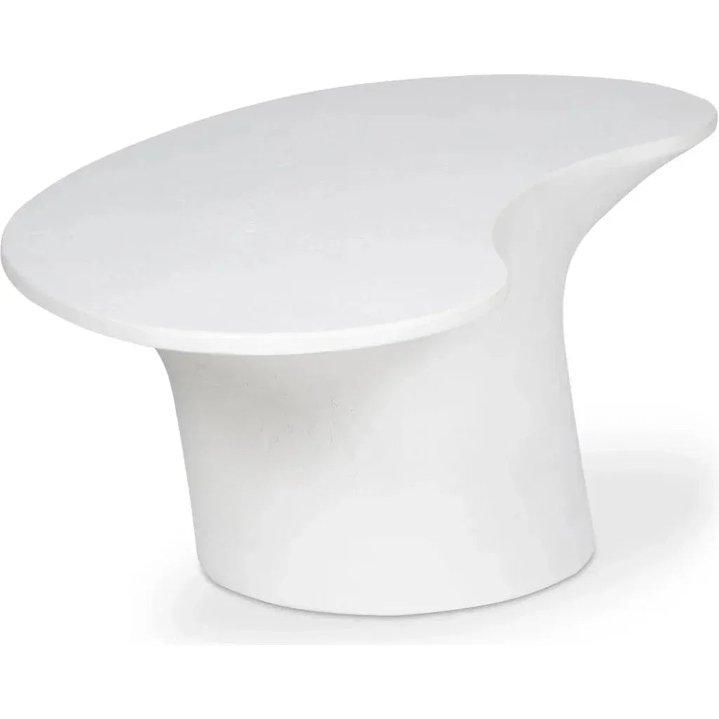 Moe's Home Yumi Concrete Outdoor Oval Coffee Table