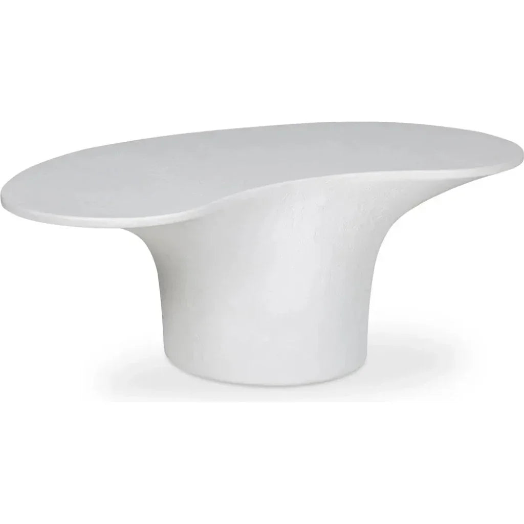 Moe's Home Yumi Concrete Outdoor Oval Coffee Table