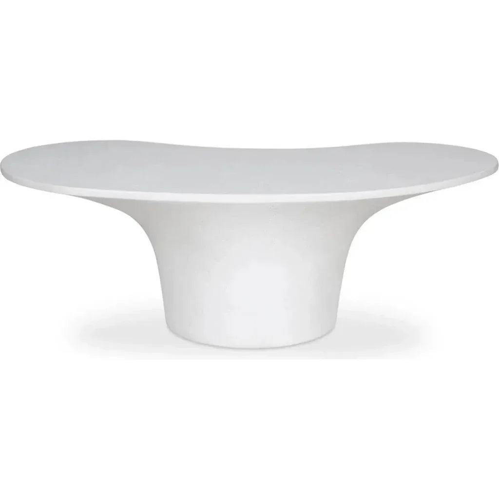 Moe's Home Yumi Concrete Outdoor Oval Coffee Table