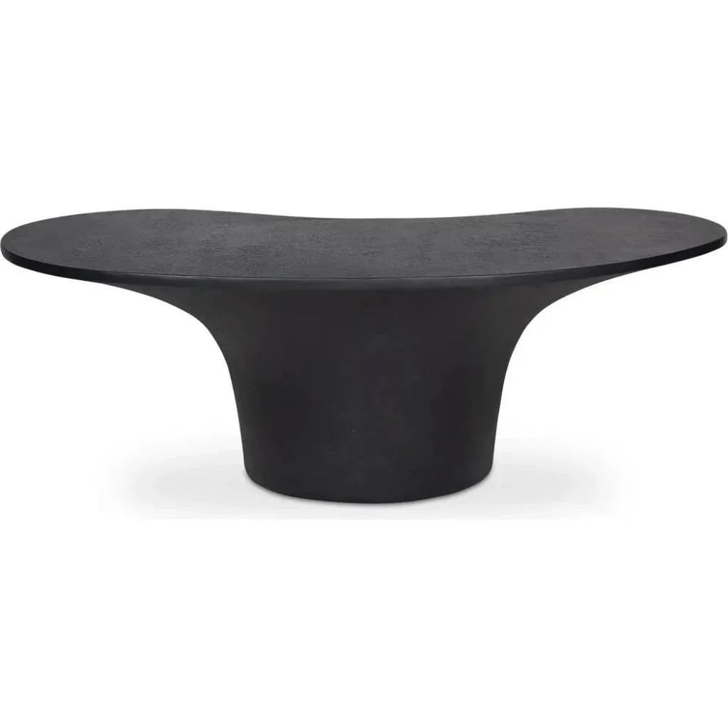 Moe's Home Yumi Concrete Outdoor Oval Coffee Table