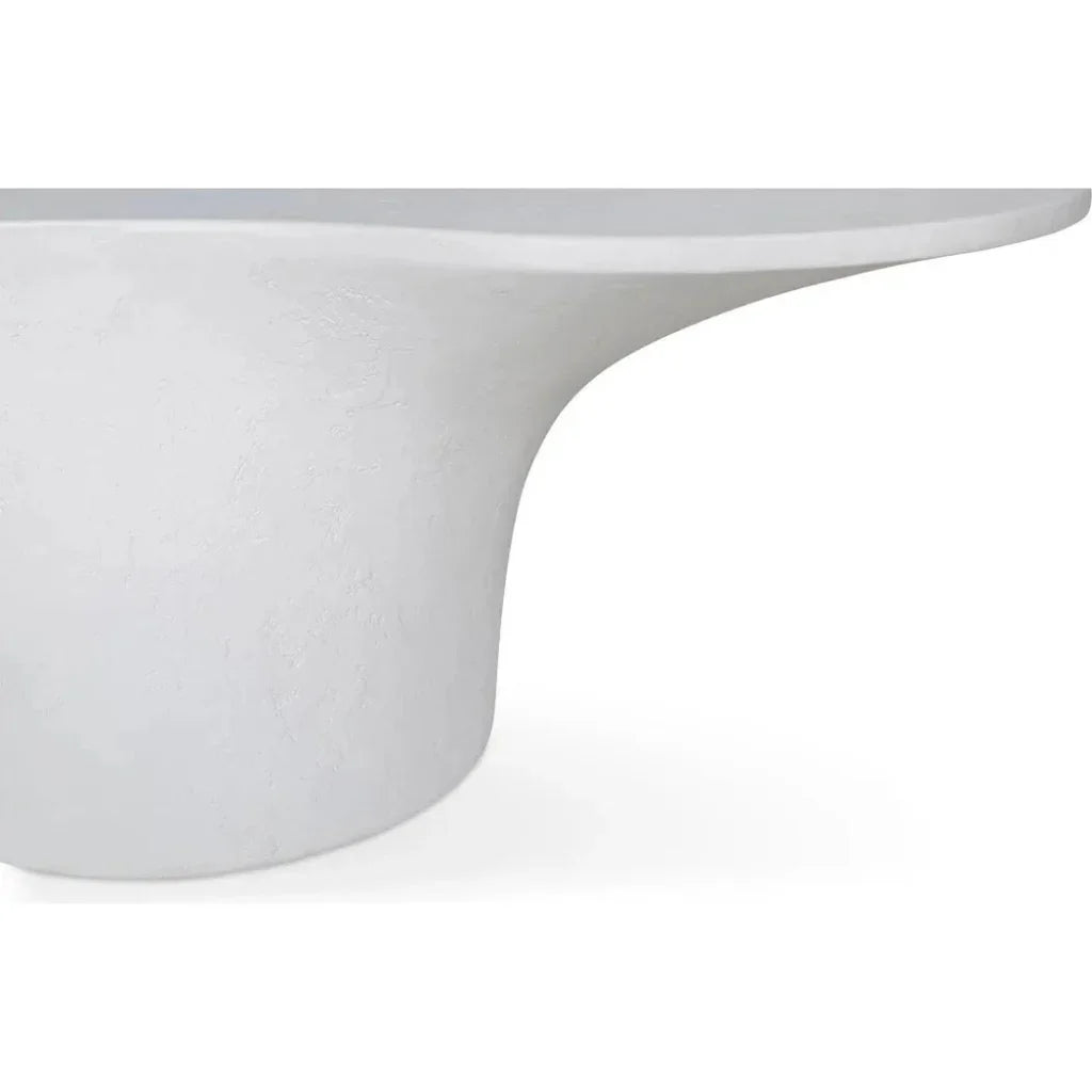 Moe's Home Yumi Concrete Outdoor Oval Coffee Table