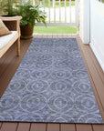 LOOMLAN Rugs Zafrine Denim Washable Indoor-Outdoor Rug