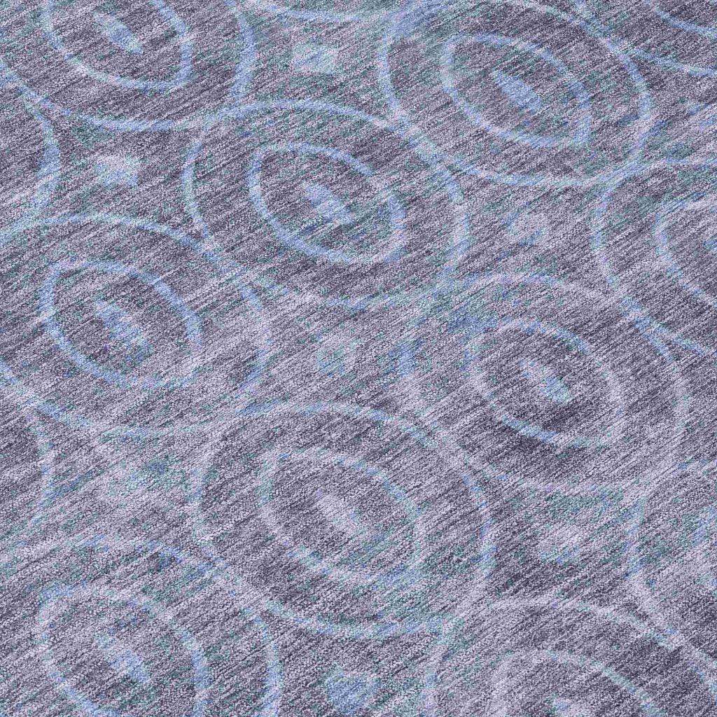 LOOMLAN Rugs Zafrine Denim Washable Indoor-Outdoor Rug