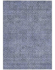 LOOMLAN Rugs Zafrine Denim Washable Indoor-Outdoor Rug