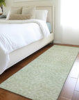 LOOMLAN Rugs Zafrine Green Washable Indoor-Outdoor Rug