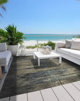 LOOMLAN Rugs Zahran Brown Washable Indoor-Outdoor Rug