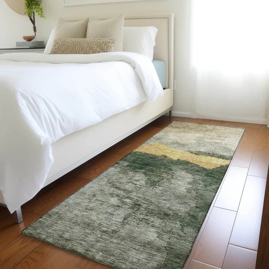LOOMLAN Rugs Zailor Fern Washable Indoor-Outdoor Rug