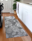 LOOMLAN Rugs Zaleenah Gray Washable Indoor-Outdoor Rug