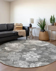 LOOMLAN Rugs Zaleenah Gray Washable Indoor-Outdoor Rug