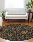 LOOMLAN Rugs Zara Black Washable Indoor-Outdoor Rug
