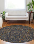 LOOMLAN Rugs Zara Blue Washable Indoor-Outdoor Rug