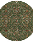 LOOMLAN Rugs Zara Green Washable Indoor-Outdoor Rug
