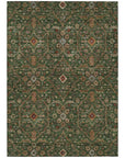LOOMLAN Rugs Zara Green Washable Indoor-Outdoor Rug