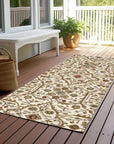 LOOMLAN Rugs Zara Ivory Washable Indoor-Outdoor Rug