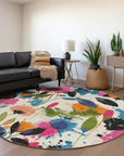 LOOMLAN Rugs Zarabelle Ivory Washable Indoor-Outdoor Rug