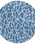 LOOMLAN Rugs Zarelia Blue Washable Indoor-Outdoor Rug