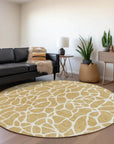 LOOMLAN Rugs Zarelia Gold Washable Indoor-Outdoor Rug