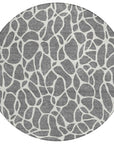 LOOMLAN Rugs Zarelia Gray Washable Indoor-Outdoor Rug