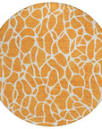 LOOMLAN Rugs Zarelia Orange Washable Indoor-Outdoor Rug