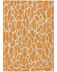 LOOMLAN Rugs Zarelia Orange Washable Indoor-Outdoor Rug