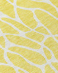 LOOMLAN Rugs Zarelia Yellow Washable Indoor-Outdoor Rug