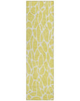 LOOMLAN Rugs Zarelia Yellow Washable Indoor-Outdoor Rug