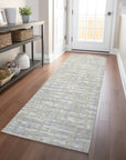 LOOMLAN Rugs Zarifa Beige Washable Indoor-Outdoor Rug