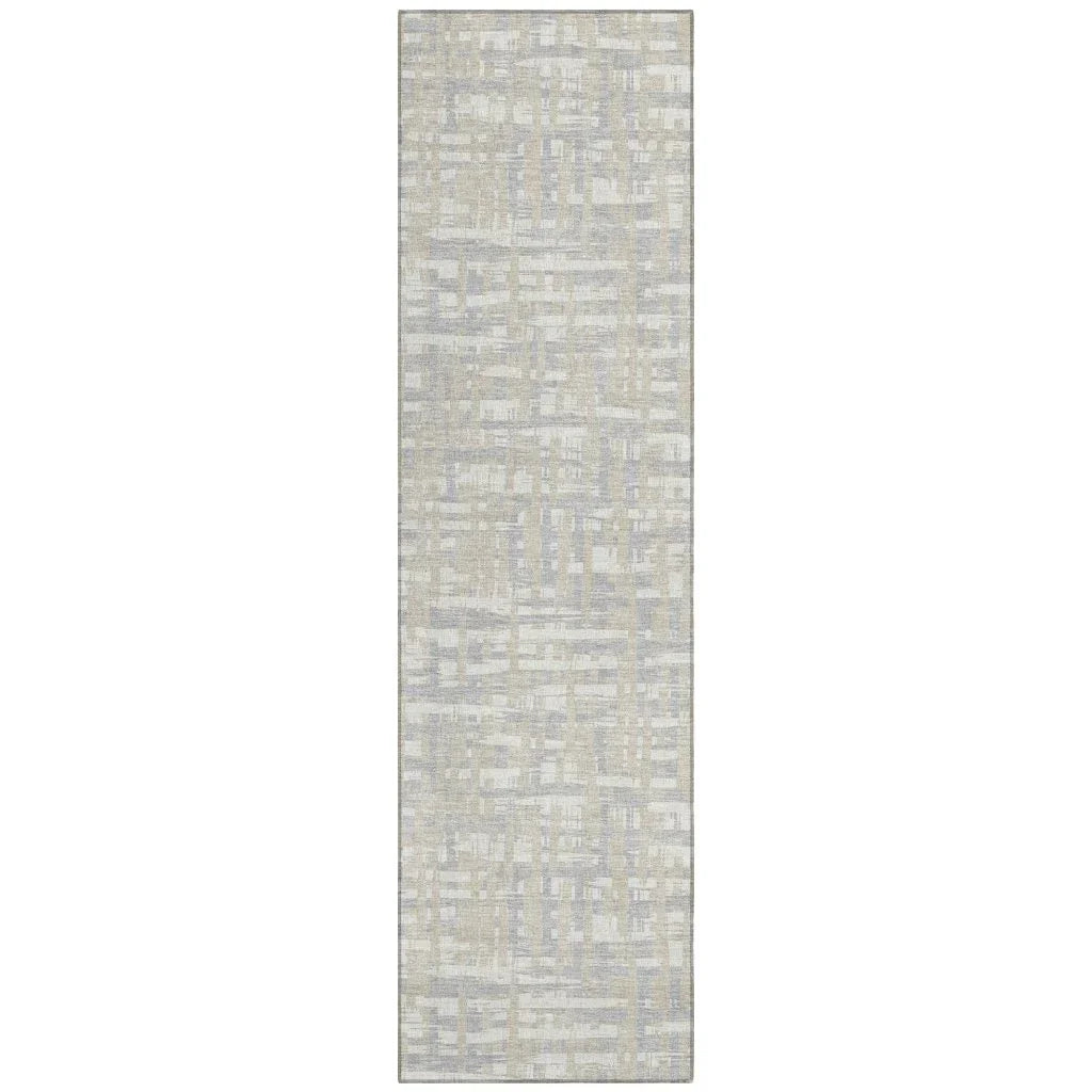 LOOMLAN Rugs Zarifa Beige Washable Indoor-Outdoor Rug