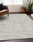 LOOMLAN Rugs Zarifa Beige Washable Indoor-Outdoor Rug