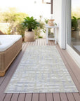 LOOMLAN Rugs Zarifa Beige Washable Indoor-Outdoor Rug