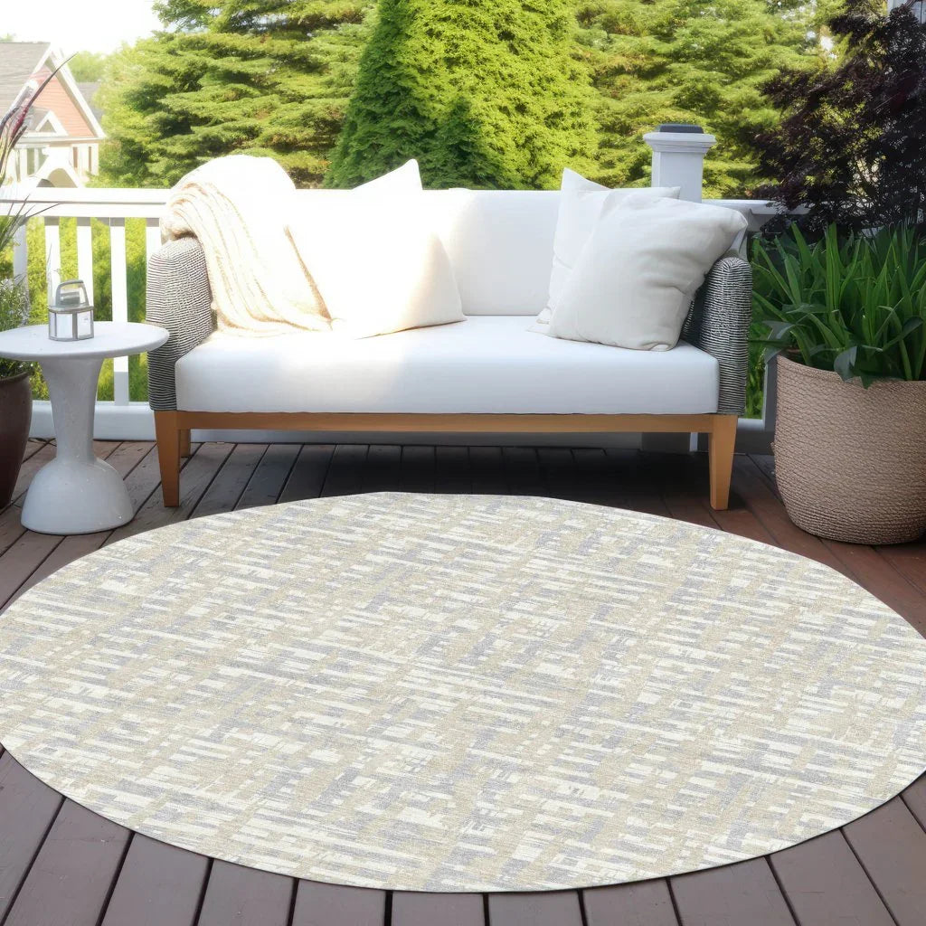 LOOMLAN Rugs Zarifa Beige Washable Indoor-Outdoor Rug