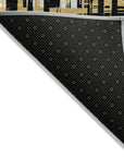 LOOMLAN Rugs Zarifa Black Washable Indoor-Outdoor Rug
