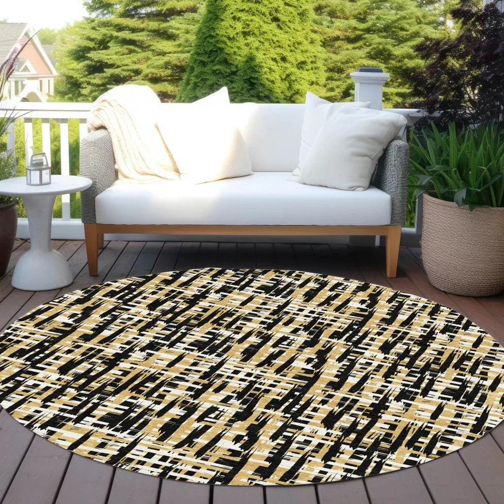 LOOMLAN Rugs Zarifa Black Washable Indoor-Outdoor Rug