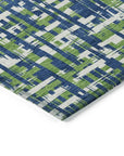 LOOMLAN Rugs Zarifa Blue Washable Indoor-Outdoor Rug