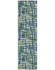 LOOMLAN Rugs Zarifa Blue Washable Indoor-Outdoor Rug
