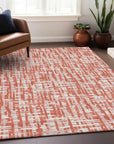LOOMLAN Rugs Zarifa Coral Washable Indoor-Outdoor Rug