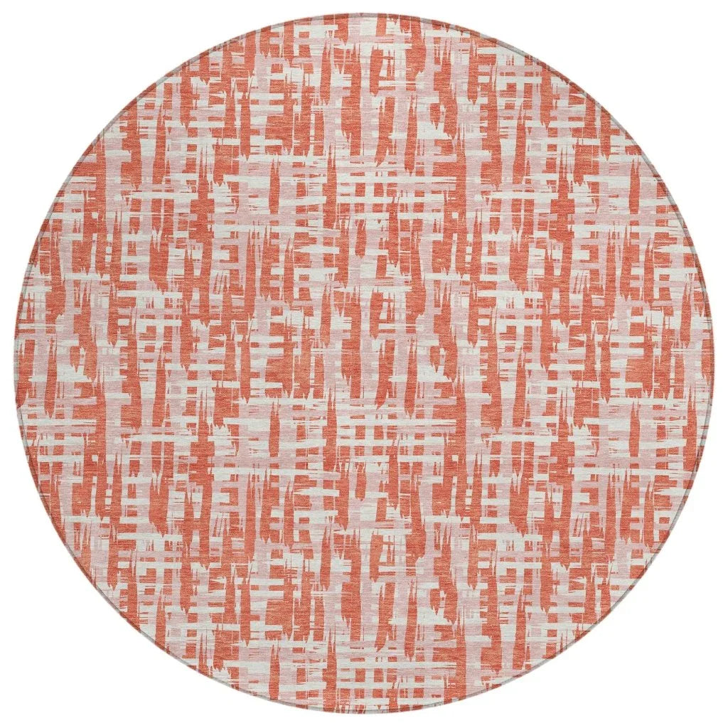 LOOMLAN Rugs Zarifa Coral Washable Indoor-Outdoor Rug